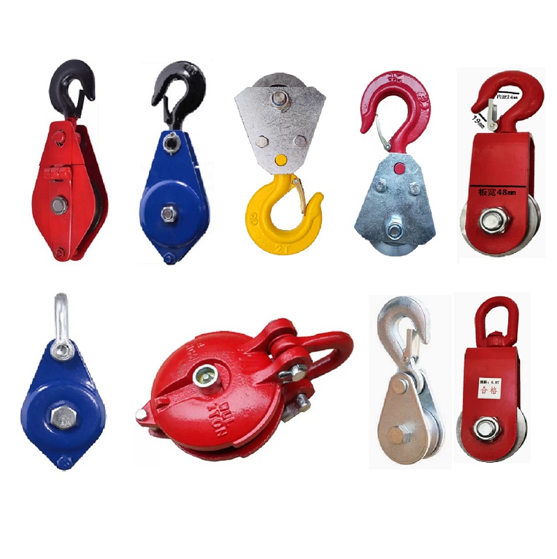 Steel Chain - 0.5T-1.5T Tek tekerlekli kaldırma makarası, çelik