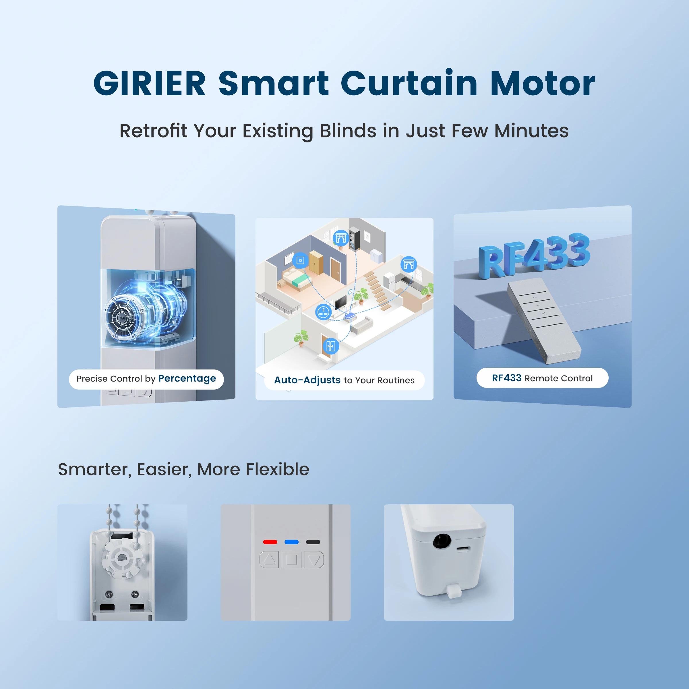 GIRIER Akıllı Perde Motoru WiF - Roller Chain incelemesi ve fiyatı