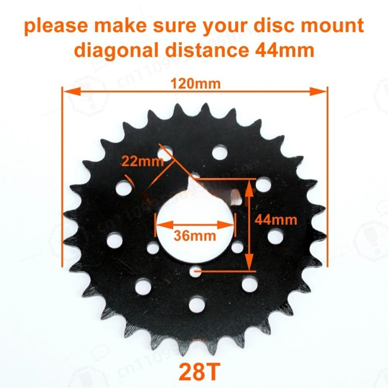 DIY 250W 350W Ucuz Çözüm Jant  - Sprocket incelemesi ve fiyatı